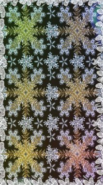 Raster illüstrasyonu. Gri ve nötr renklerde, altın elementlerle klasik, pürüzsüz desen.