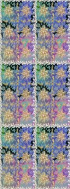 Kusursuz oryantal klasik altın desen. Tarafsız ve gri renkler üzerinde altın tekrarlayan elementler içeren Raster soyut arka planı.