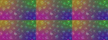 Robot resim. Raster illüstrasyonu. Küçük çiçekte sevimli çiçek deseni var..