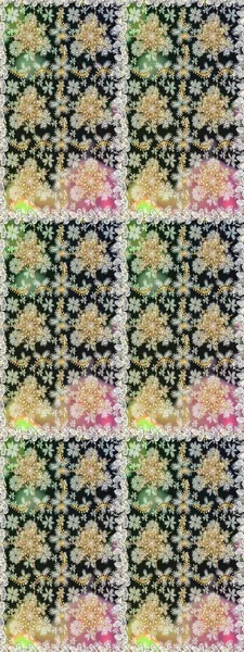 Geleneksel oryantasyon süsü. Gri ve nötr renklerde altın desenler ve altın elementler. Kusursuz klasik raster altın desenli. Klasik vintage arkaplan.