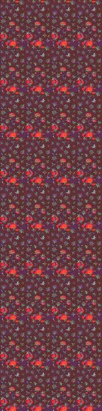 Modern, kahverengi ve kırmızı raster arka plan duvar kağıdı çizimi, klasik çizgili desenli desenli çiçekler, çiçekli süsler. Çiçekli el çizimi çizimi deseni.