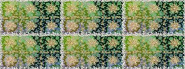 Küçük bir alan derinliği. Oyma. Kusursuz ahşap oyma. Lüks mobilyalar. Altın kaplamalı yeşil ve gri zemin. Patina. Gri renkli ve altın elementli desen. Klasik mobilya stili.