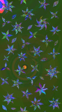 Güzel suluboya yaz çiçekleri deseni..