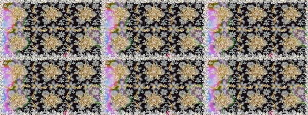 Kusursuz raster arka plan. Çiçek deseni. Duvar kâğıdı barok, İspanyol kumaşı. Gri ve nötr renklerde altın elementler. Şekil grafik deseni.