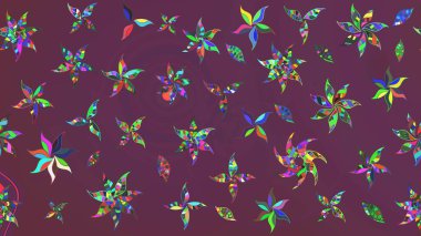 Doodle çiçekler ve dalları, otlar ve çiçekler. Elle çizilmiş. Raster resim. Güzel kumaş deseni.