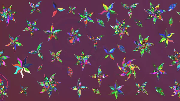 Doodle çiçekler ve dalları, otlar ve çiçekler. Elle çizilmiş. Raster resim. Güzel kumaş deseni.