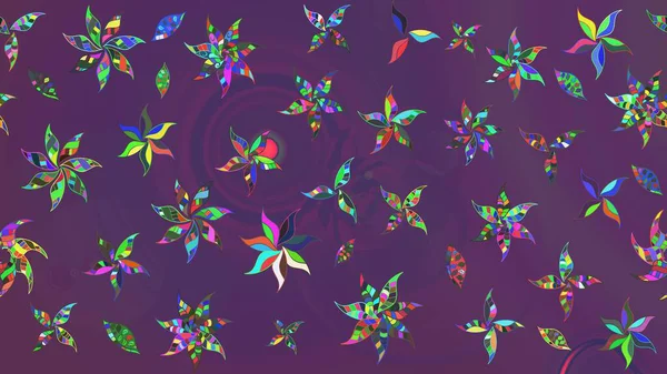 Güzel kumaş deseni. Raster illüstrasyonu. Küçük bir çiçekte eskiz deseni. Güzel çiçek arkaplanı..