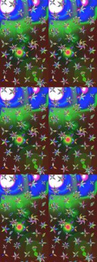 Küçük çiçekteki sevimli çiçek deseni. Tony 'nin kumaş kalıbını çiz. Raster illüstrasyonu. Modaya uygun kumaş deseni.