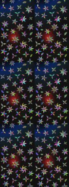 Raster çiçek desenli çiçek deseni, yapraklar, dekoratif elementler, sıçrama, lekeler, el çizimi kontur çizgileri ve Doodle çizim stili, grafik raster çizim çizimi.