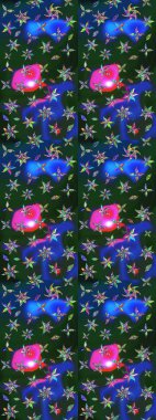 Fantezi çiçekli eskiz deseni, doğal duvar kağıdı, çiçek desenli kıvrım çizimi. Paisley el çizimi elementler. Ev dekoru.