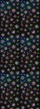 Çiçekli çizim şekli. Gri ve mavi renkte çiçekler. Renkli Bahar Teması eskiz kalıbı. Düz Çiçek Elementleri Tasarımı.