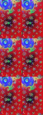 Çiçekler suluboya eskiz deseni. Raster Stili kumaş deseni.