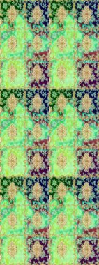 Klasik klasik klasik arka plan. Geleneksel oryantasyon süsü. Klasik Raster yeşili ve altın desenli çizim.