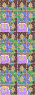 Kraliyet lüksü, altın barok kumaş rengi eskiz. Raster eskiz deseni altın antika ortaçağ dekoratifi, yapraklar ve altın desenli süslemeler tarafsız renklerde..