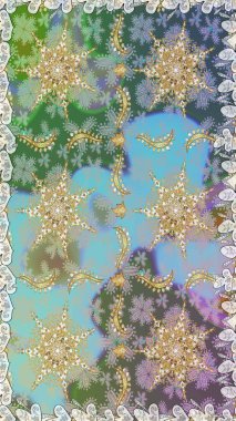 Tarafsız ve gri renklerde altın elementlerle kusursuz klasik desen. Tarafsız ve gri renklerde altın sarısı elementlerle altın pürüzsüz desen. Noel, kar tanesi, yeni yıl.