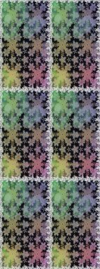 Şam, tasarım için kusursuz desen. Gri renklerde, altın elementli, pürüzsüz desen.