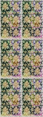 Kusursuz kraliyet lüksü, altın barok kumaş rengi. Altın antika ortaçağ dekoratifi, yapraklar ve altın desenli süslemelerle renksiz ve gri renklerde..