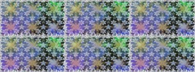 Gri ve nötr renklerde altın desenli altın elementler. Tekrarlayan elementlerle soyut arkaplan oluşturun. Raster illüstrasyonu. Kusursuz, klasik altın desen..