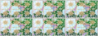 Klasik klasik klasik arka plan. Kusursuz klasik raster altın desenli. Tarafsız ve altın elementli yeşil renklerde altın desen. Geleneksel oryantasyon süsü.