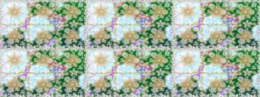 Klasik klasik klasik arka plan. Kusursuz klasik raster altın desenli. Tarafsız ve altın elementli yeşil renklerde altın desen. Geleneksel oryantasyon süsü.