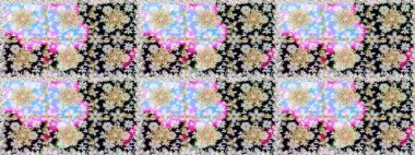 Raster oryantal süs. Kusursuz altın desen. Tarafsız ve siyah renklerde altın elementlerle.