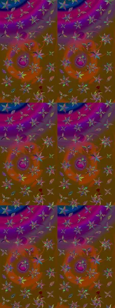 Klasik çiçek desenli. Paketleme, tekstil, duvar kâğıdı için çiçek eskizi. Yumuşak fayans. Raster 'ın taze dokusu. Yumuşak pamuk tasarımı.