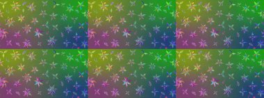 Kabile sanatı boho baskısı, klasik çiçek arkaplanı. Soyut etnik raster çizim kalıbı. Arkaplan dokusu, duvar kağıdı, yeşil ve mavi renkli çiçek teması.