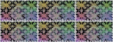 Raster illüstrasyonu. Kusursuz altın desenli bukleler. Altın elementli gri ve nötr renkler. Doğu tarzı arabesk. Raster altın desen.