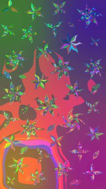 Düğün davetiyeleri için çiçek deseni, tebrik kartları, hatıra defteri, baskı, hediye paketi, imalat. Yeşil, mor çiçekli suluboya şekilli zarif eskiz deseni, tasarım elementleri. Düzenlenebilir.