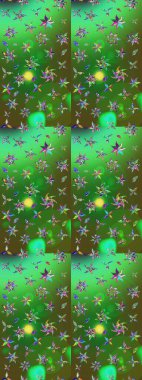 Renkli Bahar Teması eskiz kalıbı. Raster güzel kumaş deseni çiziyor. Düz Çiçek Elementleri Tasarımı. Çiçek deseni.