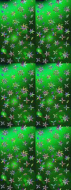 Eskiz klasiği. Renkli Bahar Teması eskiz kalıbı. Raster Şirin kumaş deseni. Düz Çiçek Elementleri Tasarımı.