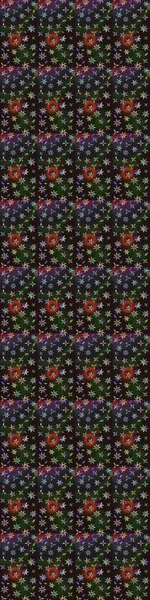 Düz Çiçek Elementleri Tasarımı. Sketch Colour Spring Theme eskiz kalıbı. Gri ve kahverengi renkli çiçekler. Sevimli çiçek raster deseni.