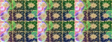 Antika altın tekrarlanabilir duvar kağıdı. Damask çizimi tekrarlanıyor. Yeşil renklerdeki altın element. Barok tarzında altın çiçekli süs..