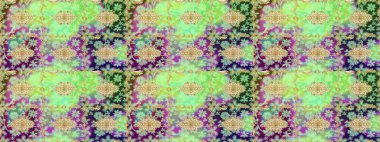 Damask altın soyut çiçek deseni nötr renklerde. Raster illüstrasyonu. Süsleme.