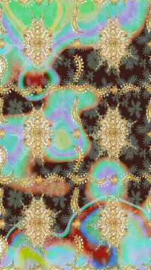 Skeç raster arka planı. Tarafsız renkler üzerine grafiksel modern eskiz deseni. Duvar kâğıdı barok, İspanyol kumaşı. Çiçek deseni çizimi.