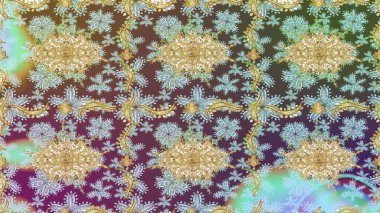 Çizim altın desenli bukleler. Tarafsız renklerde çizim kalıbı. Raster Golden eskiz kalıbı. Doğu tarzında altın elementler arabesk.