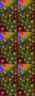 Elle çizilmiş sonbahar çiçeği deseni. Renkli kahverengi ve yeşil çizim deseni. Doodle tarzı. Tekstil ve kapak tasarımı için mükemmel. Kahverengi ve yeşil renkte çiçekler.