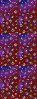 Küçük çiçekteki sevimli çiçek deseni. Raster illüstrasyonu. Çizim.