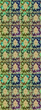 2019 Noel 'i, kar tanesi, yeni yıl. Altın elementli yeşil renkte klasik eskiz deseni.