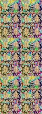 Altın elementlerle nötr renklerde altın desen. Süslü raster dekorasyonu. Barok biçiminde duvar kağıdı tasarımı için şablon çizimi arkaplanı.