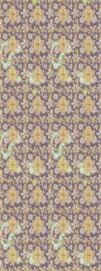 Altın elementlerle nötr renklerde altın desen. Eskiz desenli oryantal süs. İslam tasarımı. Çiçek kiremitleri. Raster altın tekstil baskısı.