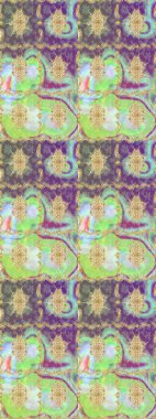 Ortaçağ çiçek desenini çiz. Raster illüstrasyonu. Doğum günü kartı, davetiye ya da afiş için iyidir. Dekoratif simetri arabesk. Tarafsız renklerde altın.