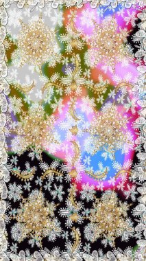 Tarafsız ve gri renklerde grafiksel modern kusursuz desen. Kusursuz çiçek deseni. Duvar kâğıdı barok, İspanyol kumaşı. Kusursuz raster arkaplanı.