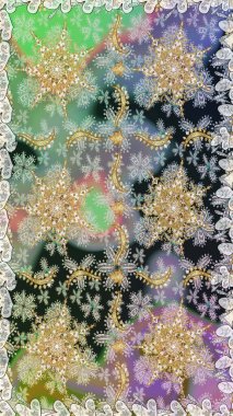 Gri ve nötr renklerde altın desenler ve altın elementler. Klasik klasik klasik arka plan. Geleneksel oryantasyon süsü. Kusursuz klasik raster altın desenli.