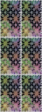 Raster illüstrasyonu. Kusursuz soyut bir arkaplan. Oriental raster klasik gri ve altın desenli.