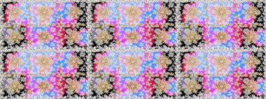 Tarafsız ve gri renklerdeki altın desenli altın elementler. Kusursuz klasik altın desen. Raster geleneksel oryantasyon süsü.