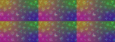 Raster. Renkli Bahar Teması eskiz kalıbı. Düz Çiçek Elementleri Tasarımı.