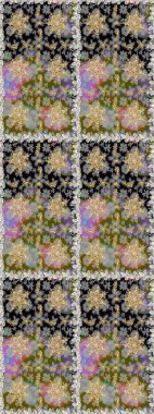 Kusursuz çiçek deseni. Gri ve nötr renklerde grafiksel modern kusursuz desen. Kusursuz raster arka plan. Duvar kâğıdı barok, İspanyol kumaşı.