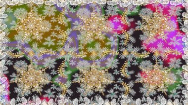 Kusursuz raster arka plan. Kusursuz çiçek deseni. Duvar kâğıdı barok, İspanyol kumaşı. Gri ve nötr renkler üzerinde grafiksel modern kusursuz desen.