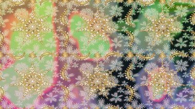 2019 Noel 'i, kar tanesi, yeni yıl. Tarafsız ve bej renklerde, altın elementli klasik dikişsiz desen.